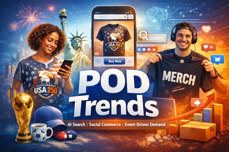 How AI Search, Social Commerce, and Event-Driven Demand Are Reshaping Print on Demand