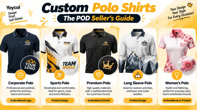 Custom Polo Shirts: The Complete POD Seller's Guide