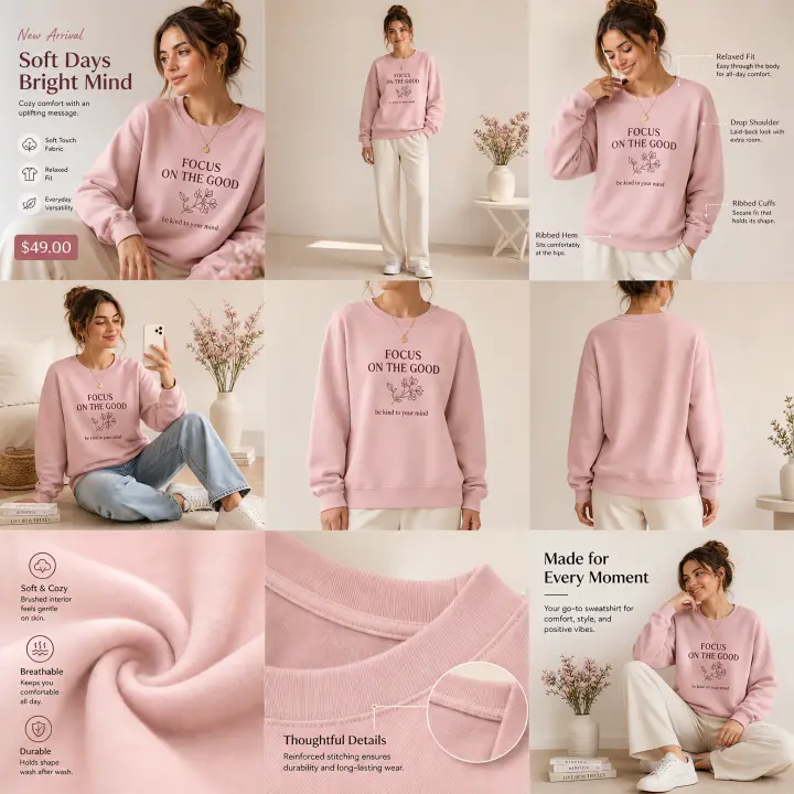 Sweatshirts: official Yoycol mockup suite template