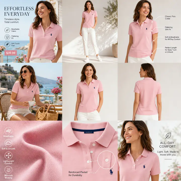 Polo Shirts: official Yoycol mockup suite template