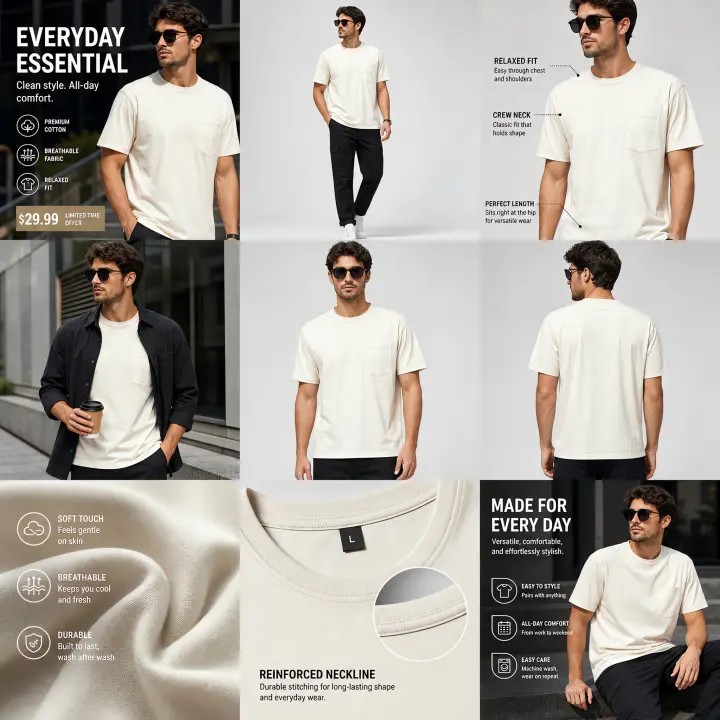 T-Shirts: official Yoycol mockup suite template