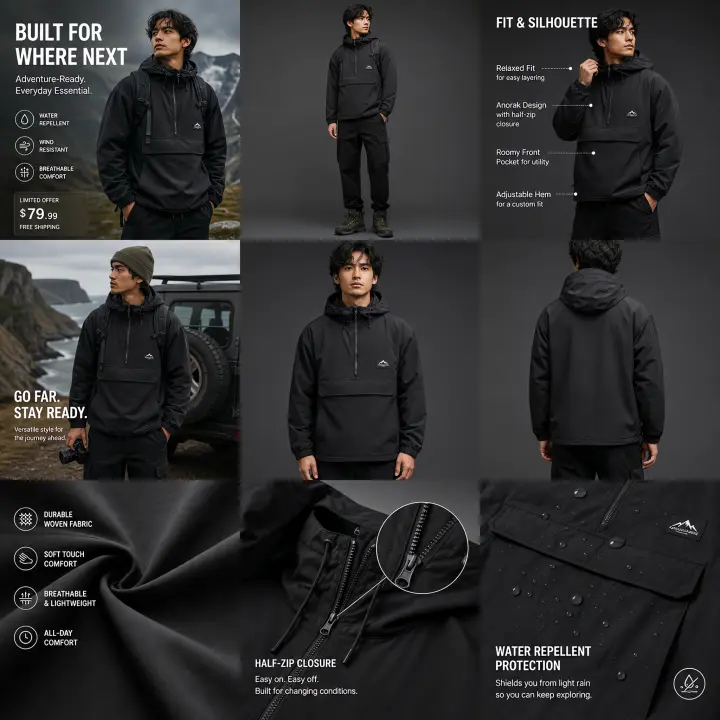 Outdoor Apparel: official Yoycol mockup suite template