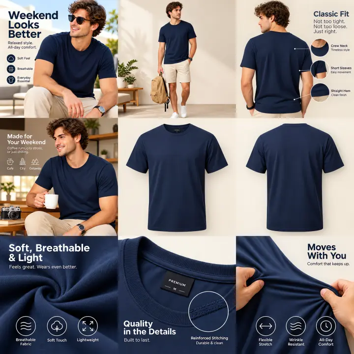 T-Shirts: official Yoycol mockup suite template