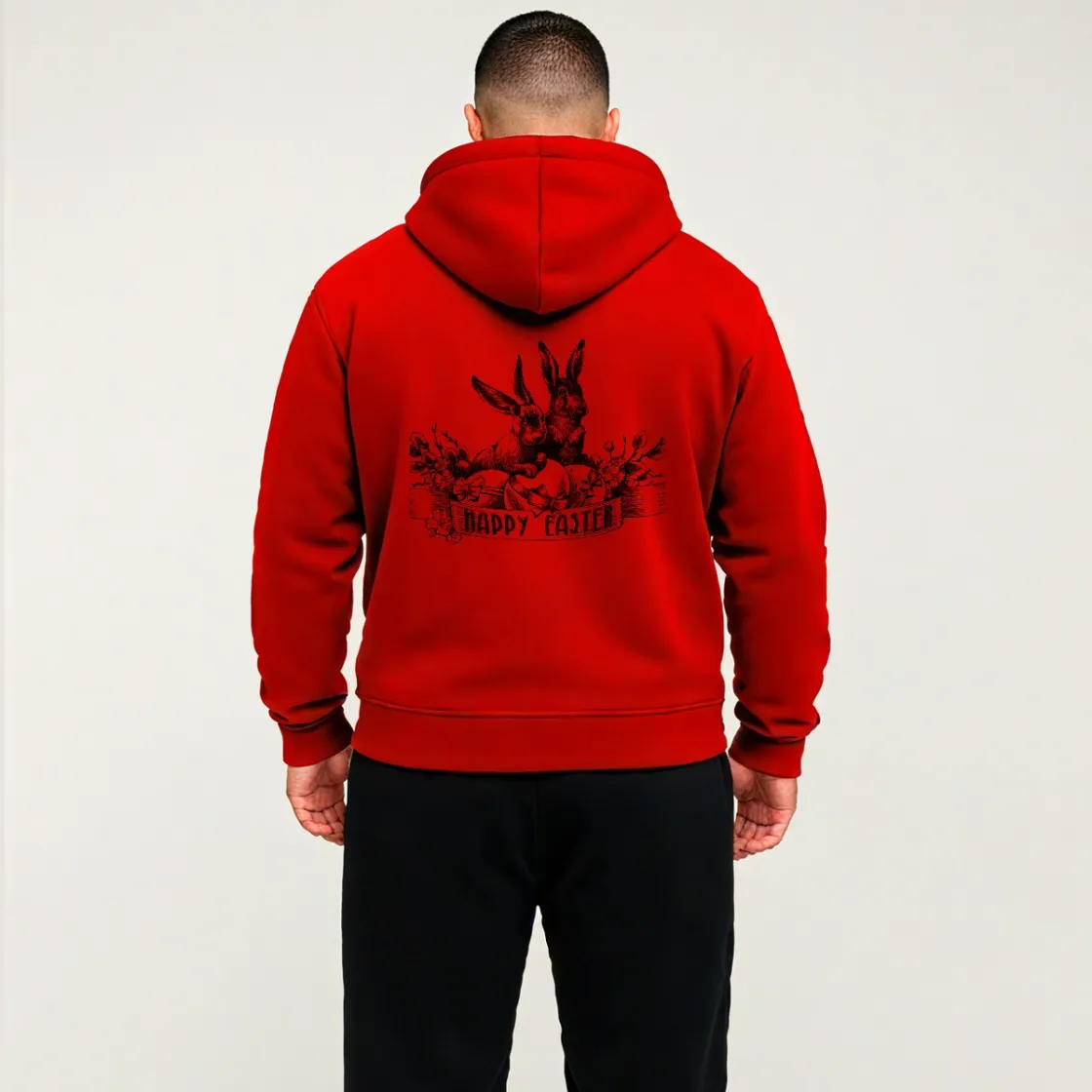 Men's Fleece Long Sleeve Jacket Printed in USA