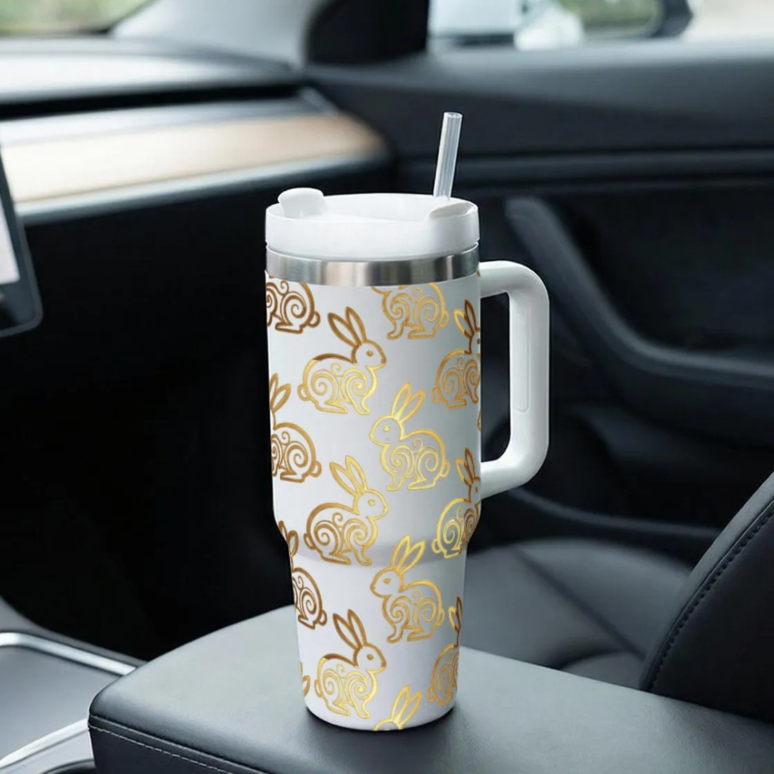 40 oz Tumbler With Handle Printed in USA