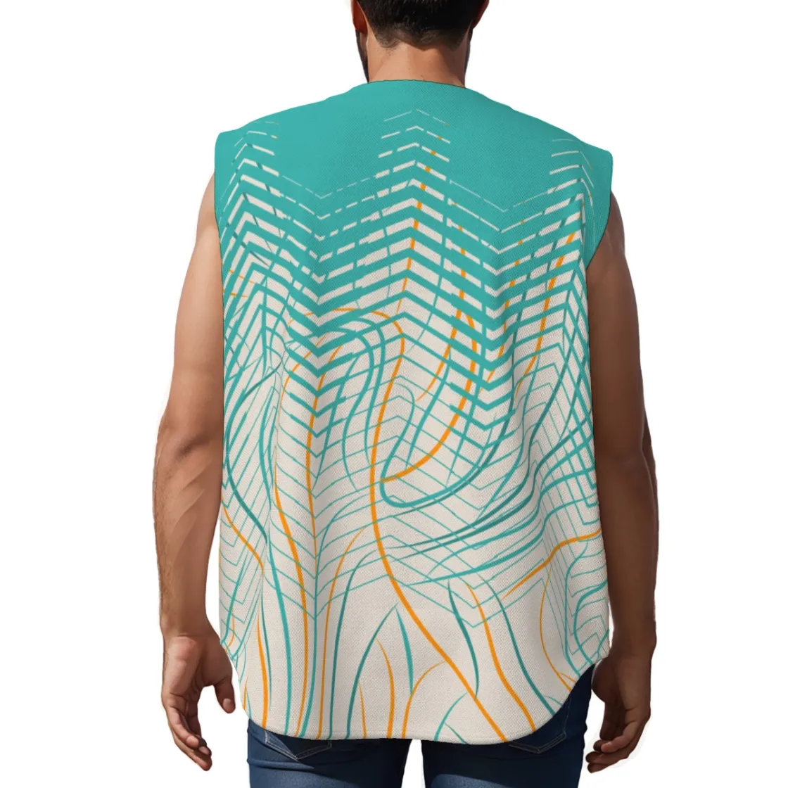 All-Over Print Men's Sleeveless Jerseys