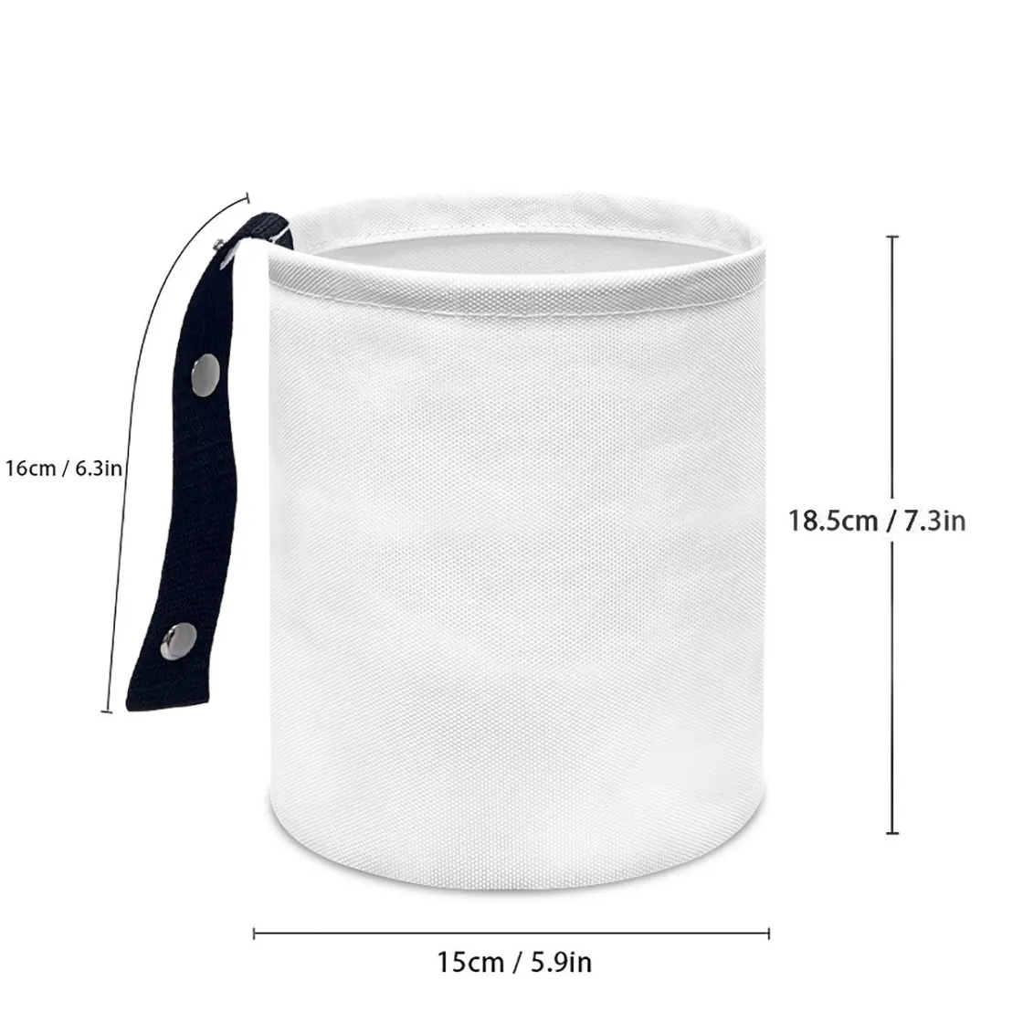 Minimalist Fabric Car Trash Can