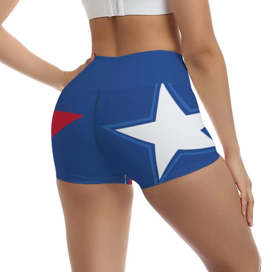 All-Over Print Women's Ultra-Short Yoga Shorts