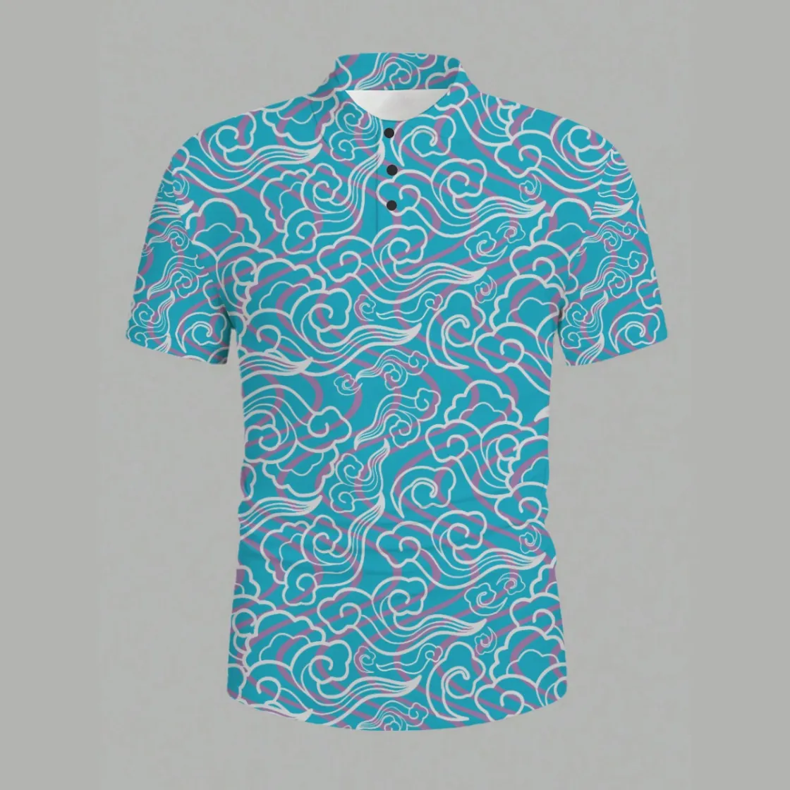 All-Over Print Men’s Basic Polo Shirt