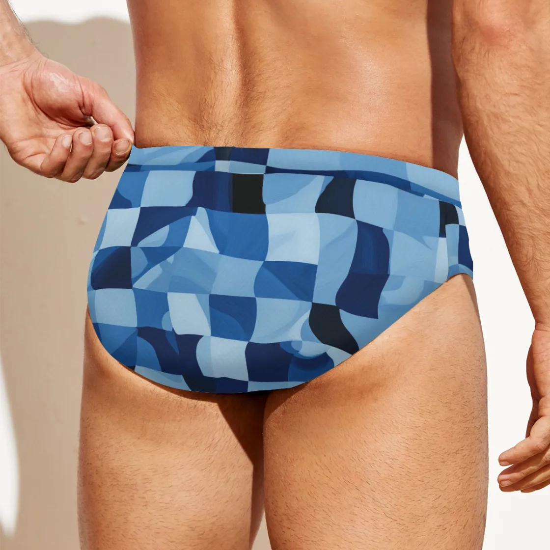 All-over print Men'S Drawstring Swim Briefs