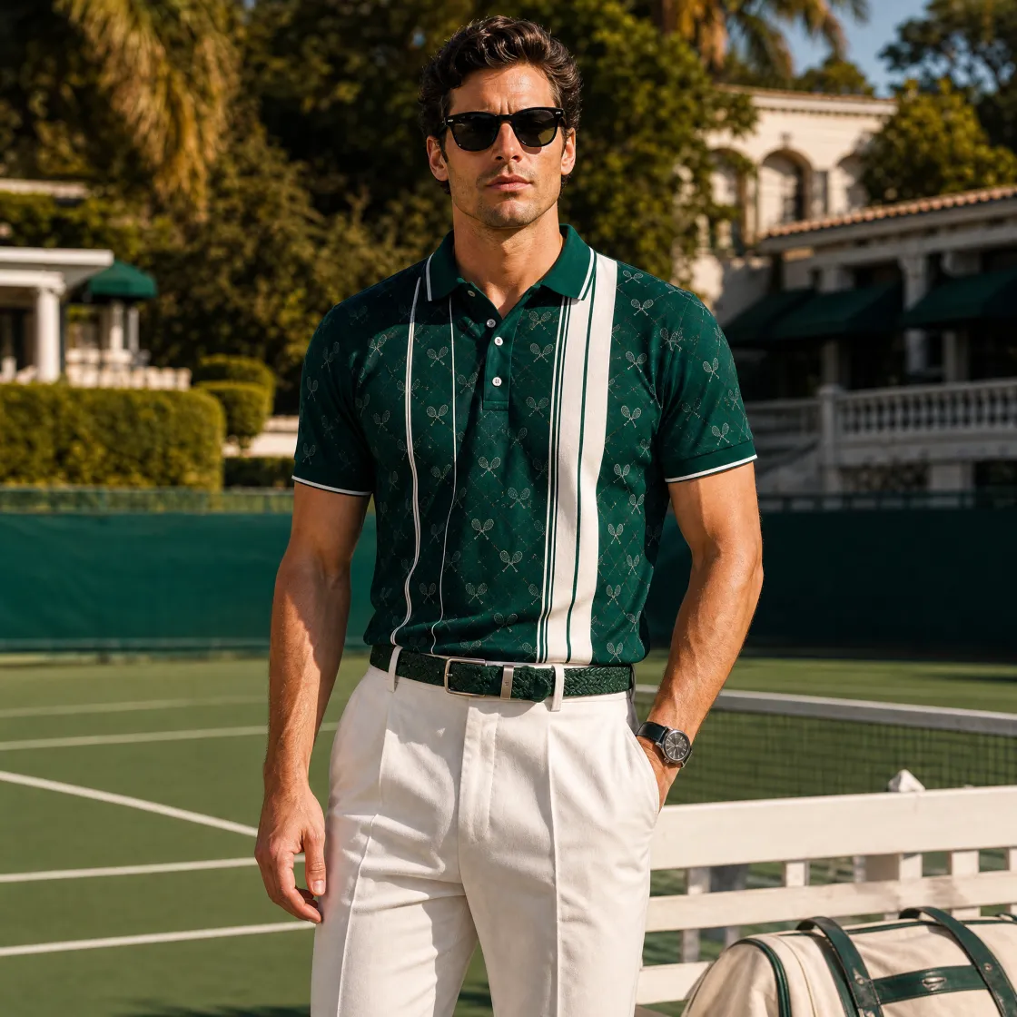 All-Over Print Men's Polo Shirt