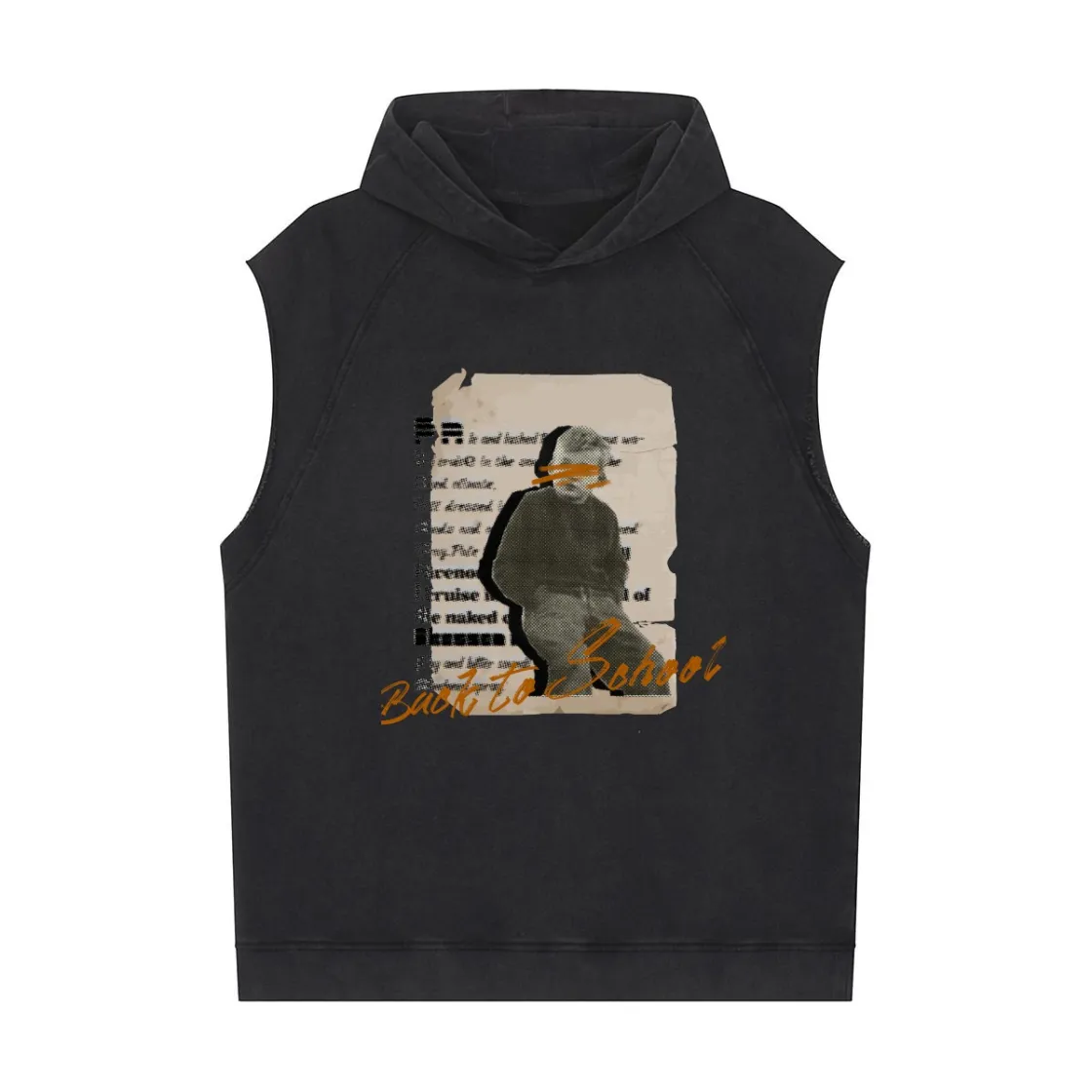 Men's Loose Sleeveless Hoodie|320GSM DTF