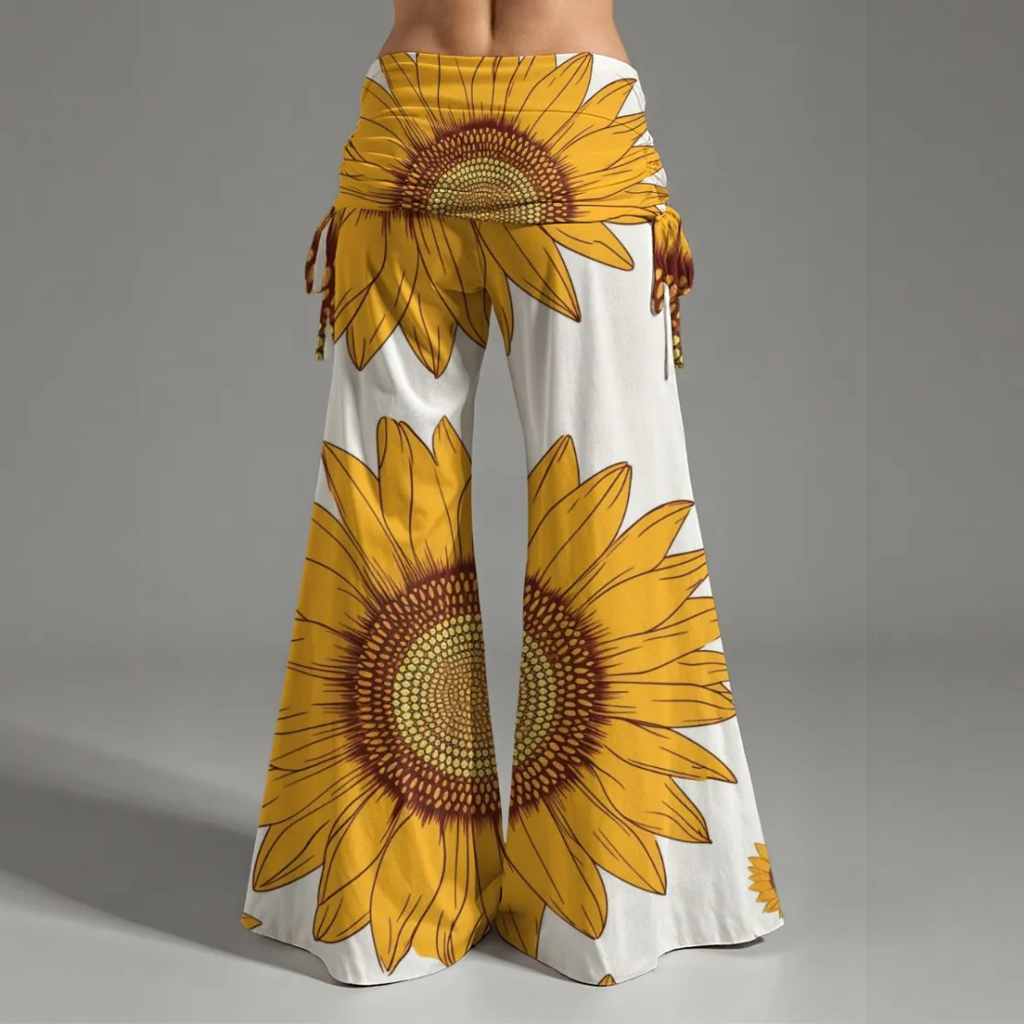 All-Over Print Women's High Waist Wide Leg Pants