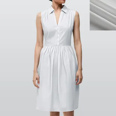 All-Over Print Women's Sleeveless Shirt Dress