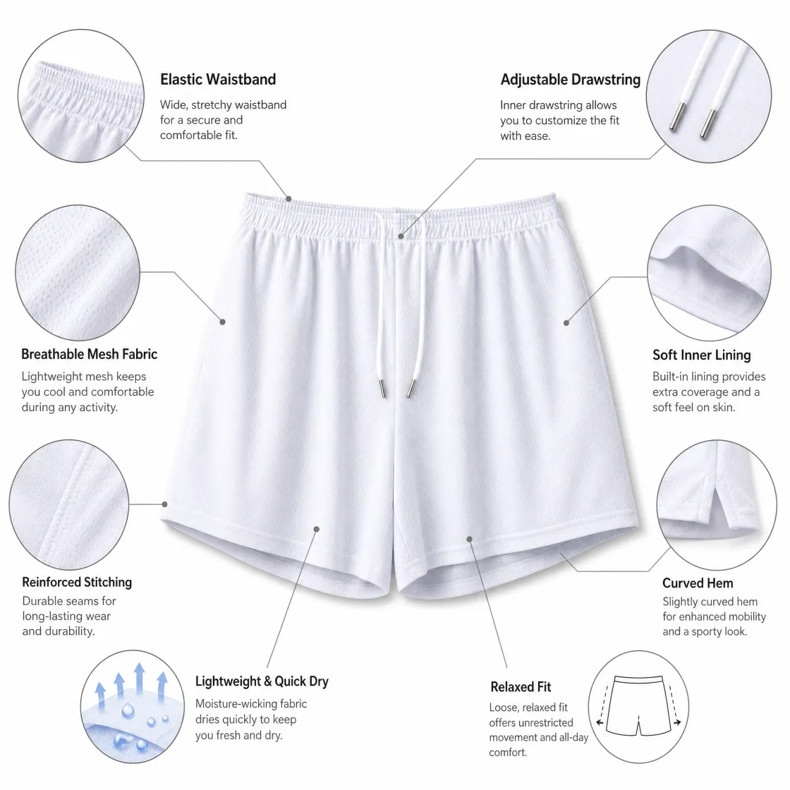 All-Over Print Men's Mesh Shorts