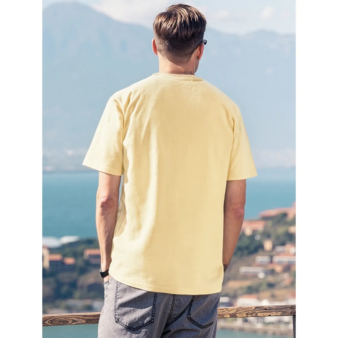 Men's T-Shirt Printed in USA|180GSM Front DTG