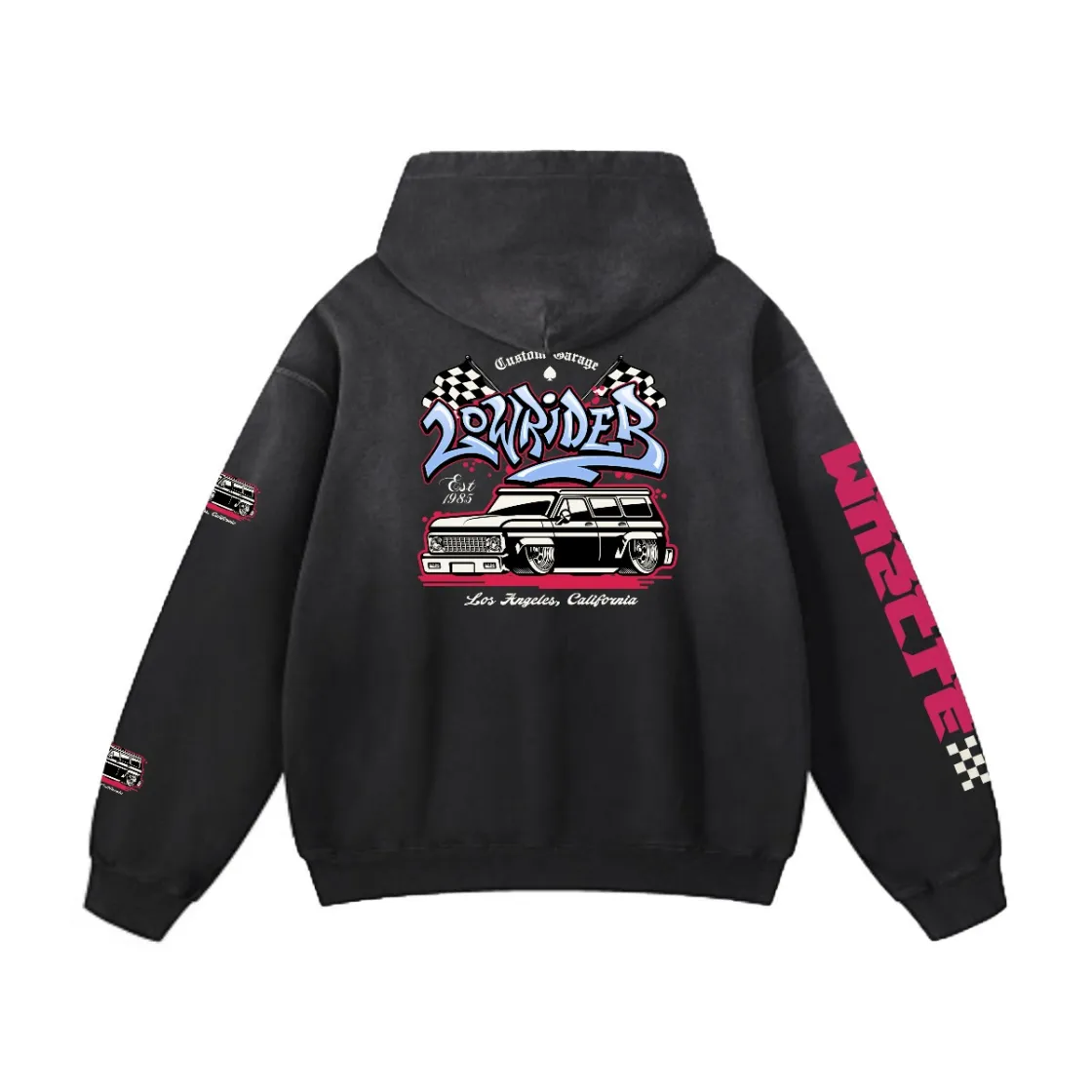 Men’s Vintage Wash Pullover Hoodie|420GSM DTF