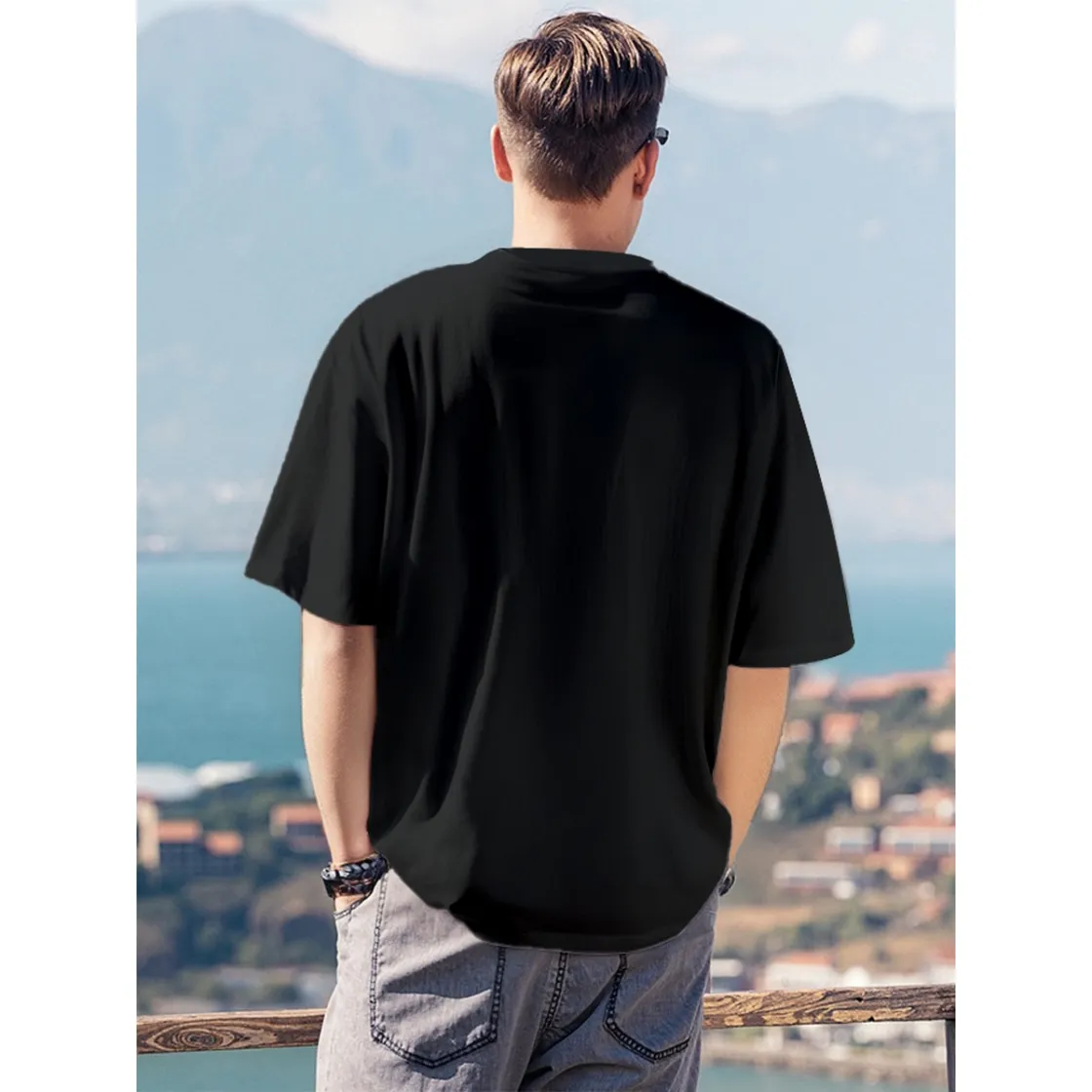 Men's T-Shirt Printed in USA|180GSM Front DTF