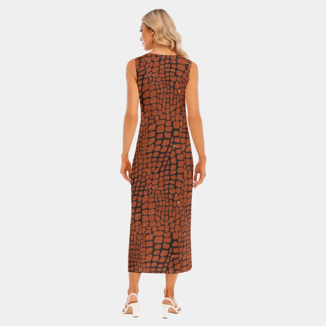 All-Over Print Women's Tank Top Long Dress