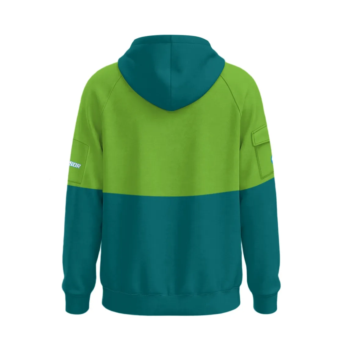 All-Over Print Men’s Fleece Half-Zip Hoodie With Arm Pockets