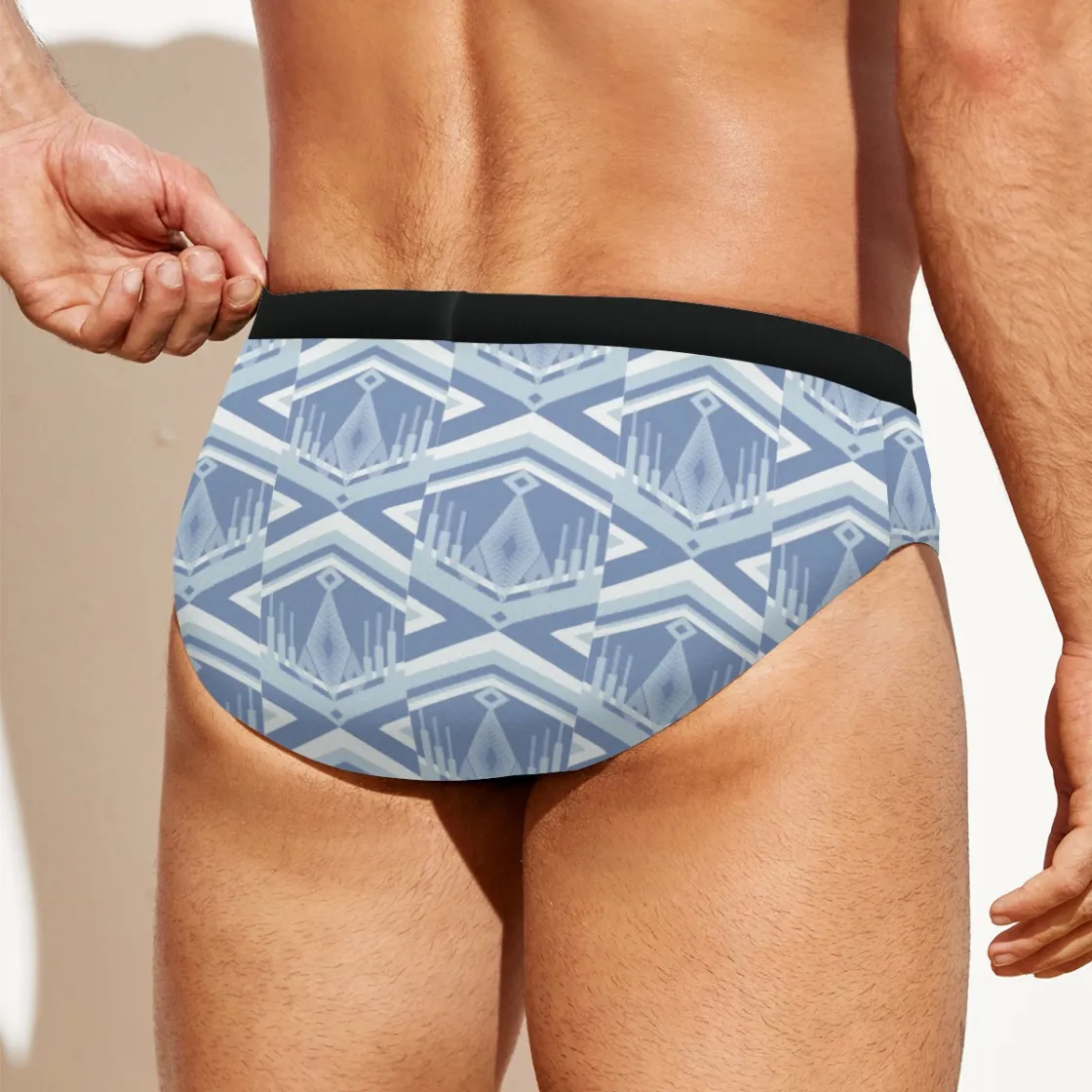 All-over print Men'S Drawstring Swim Briefs