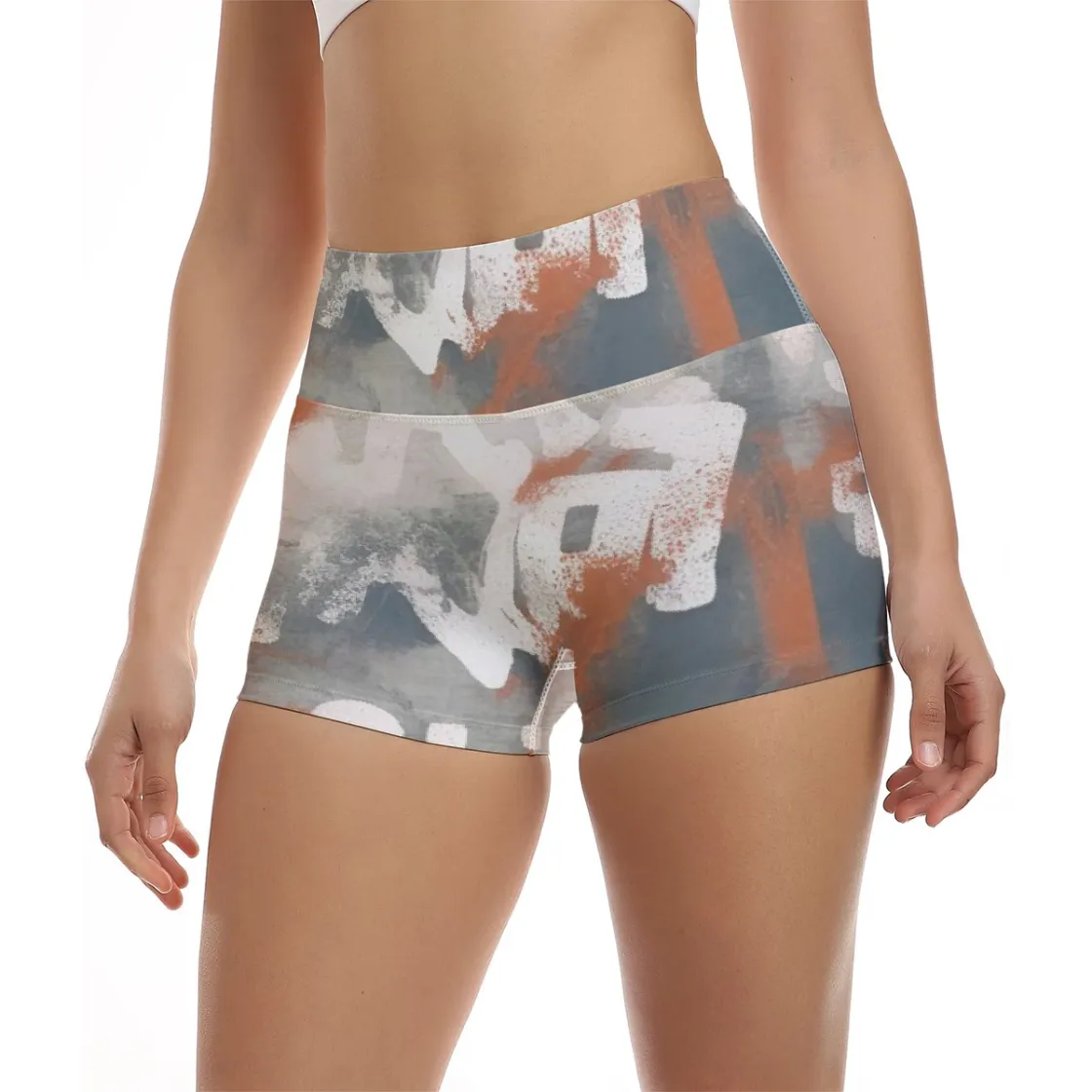 All-Over Print Women's Ultra-Short Yoga Shorts