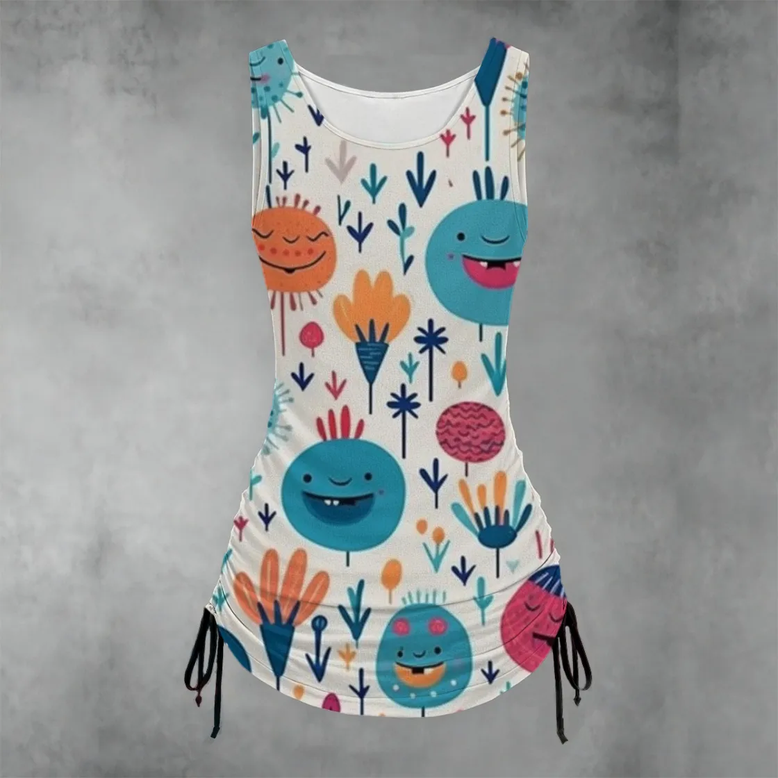 All-over print Women's Layered Dress sets