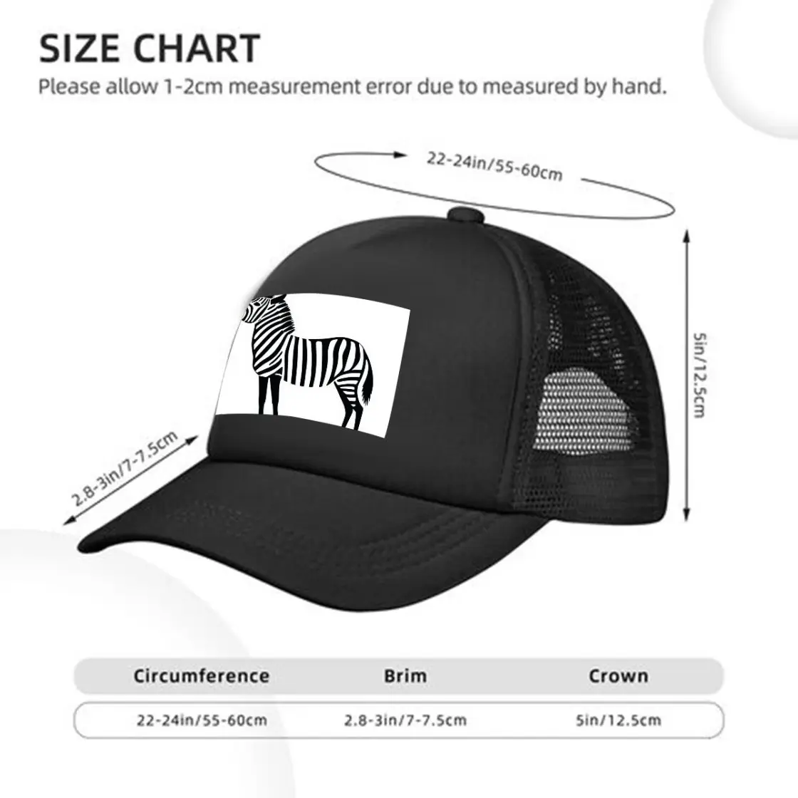 Adult Solid-Color Mesh Baseball Cap Printed in USA
