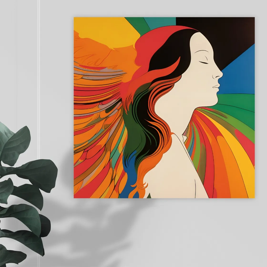 Framed Single-Piece Mural Printed in USA 1:1