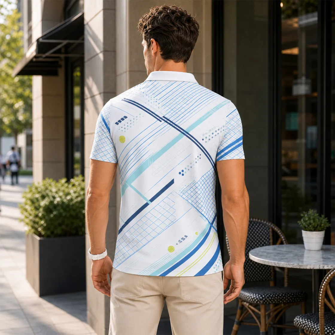 All-Over Print Men's UV Protection Polo Shirt|Bonded Seam