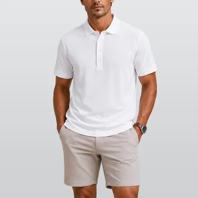 All-Over Print Men's Polo Shirt|Bonded Seam