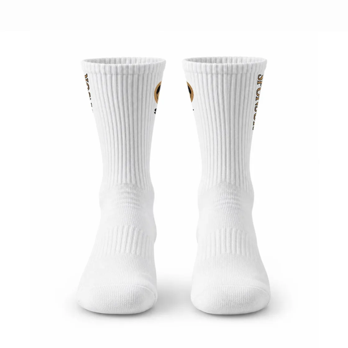 Embroidery Sports Cotton Crew Socks|Cotton