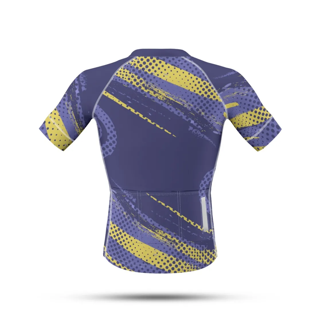 All-Over Print Men's Anti-Slip Raglan Cycling Jersey With Short Sleeve