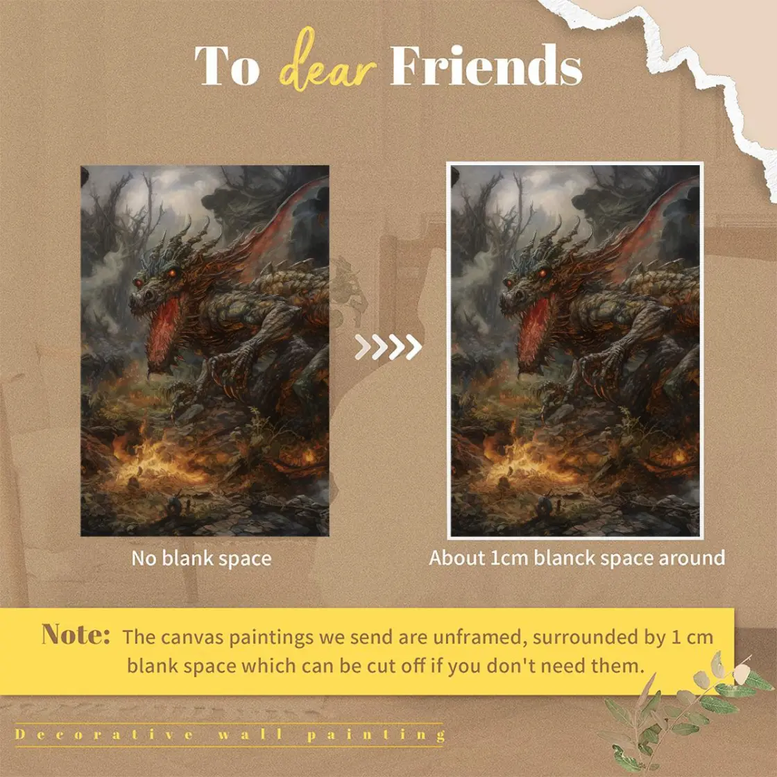 Decorative Canvas 2:3 (Vertical) Printed in USA