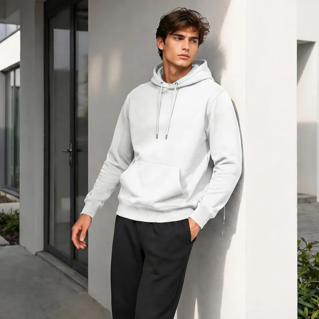 Men's Fleece Hoodie Printed in Canada| 320GSM Front DTF