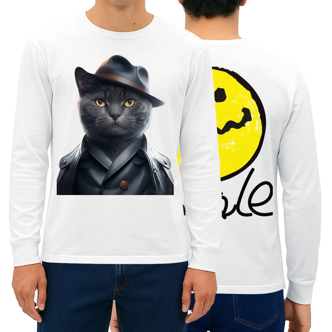 Men’s Long Sleeve T-Shirt Printed in USA| 180GSM Double DTF