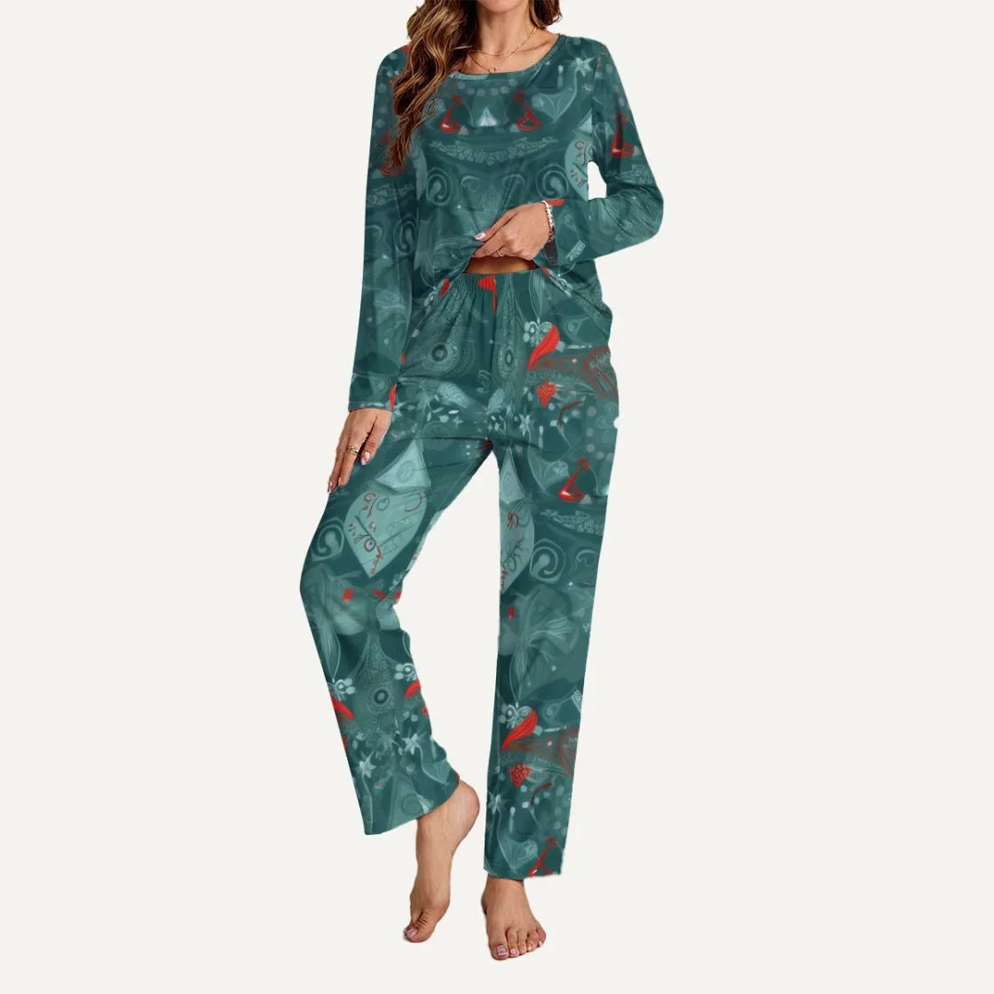 All-Over Print Women’s Loungewear Set