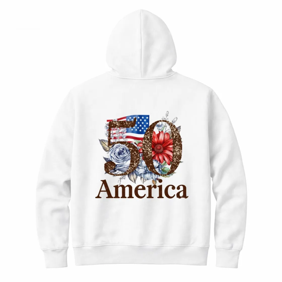 Men's Hoodie With Zipper Printed in USA |Glidan18600 DTF