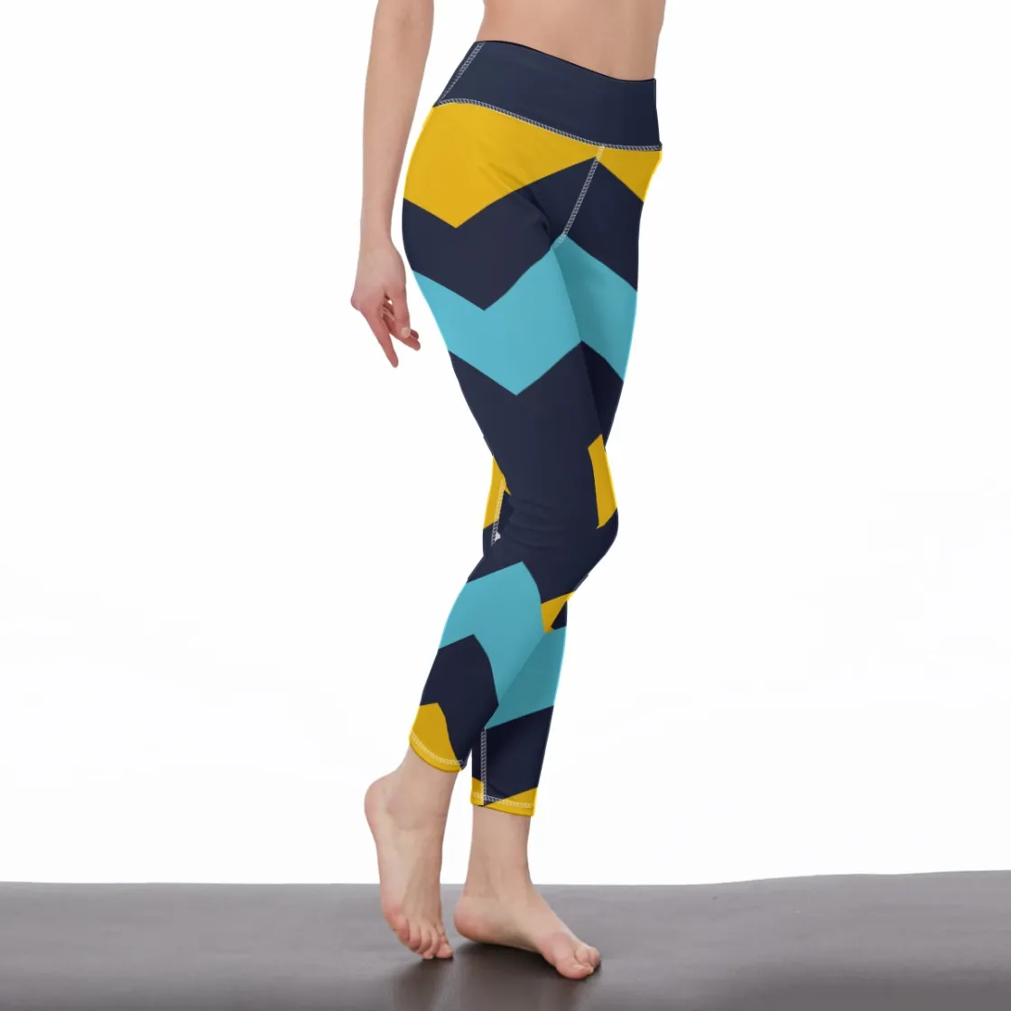 All-Over Print Women’s High-Waisted Yoga Pants|210GSM