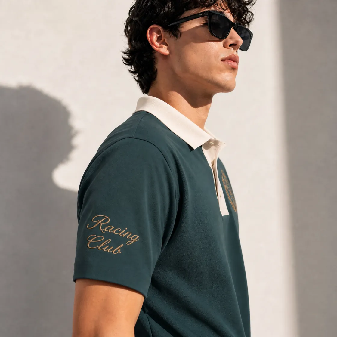 All-Over Print Men's Heavyweight Polyester Polo Shirt|210GSM