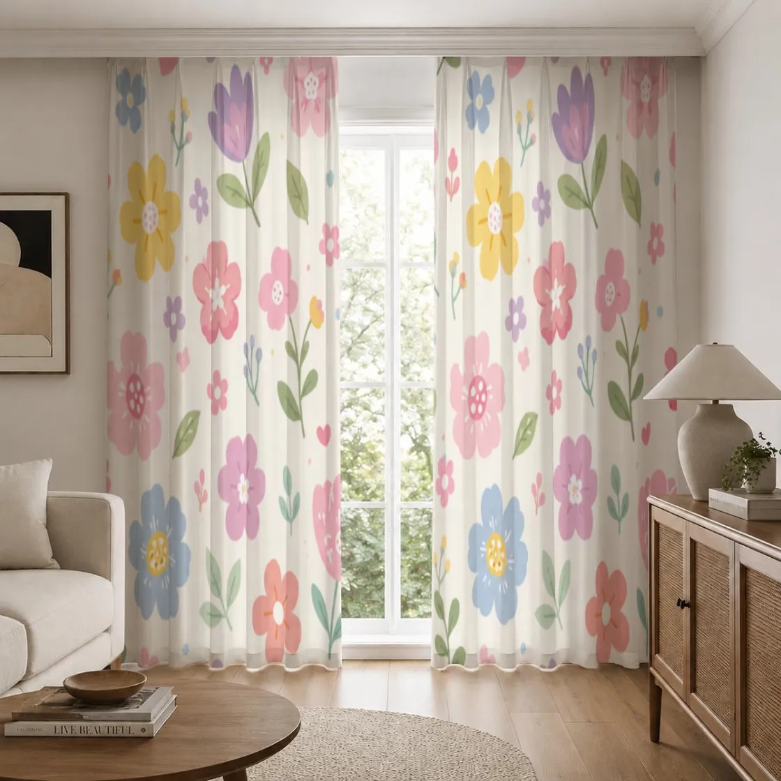 Square Blackout Curtains with Hooks | 265(GSM