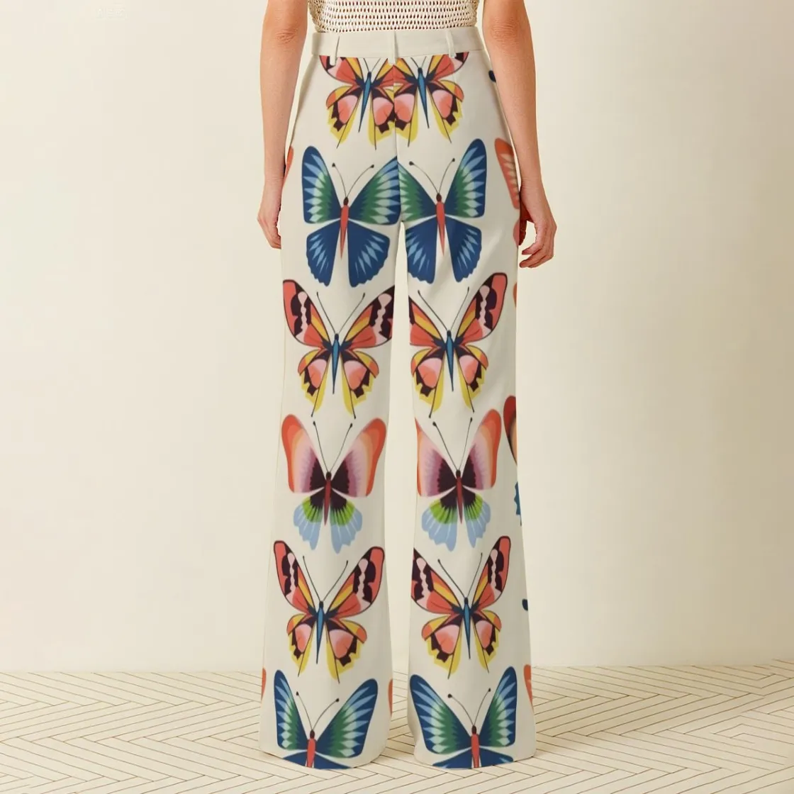 All-Over Print Women's Wide Leg Pants