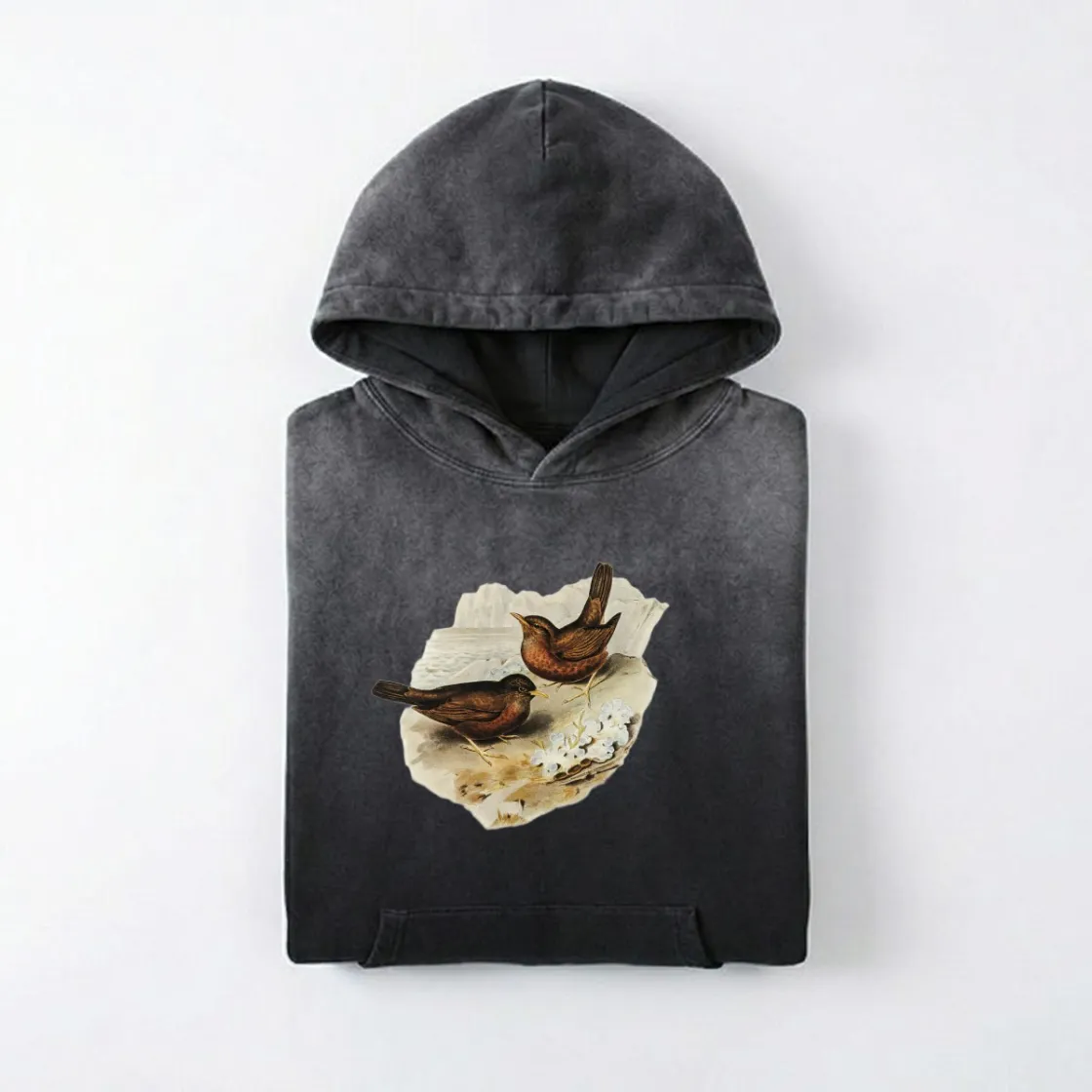 Men’s Vintage Wash Pullover Hoodie|420GSM DTG