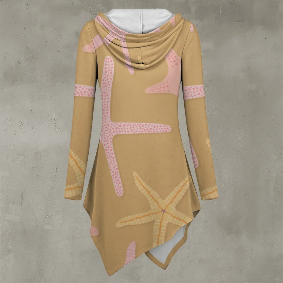 All-Over Print Women's Asymmetric Hem Hoodie