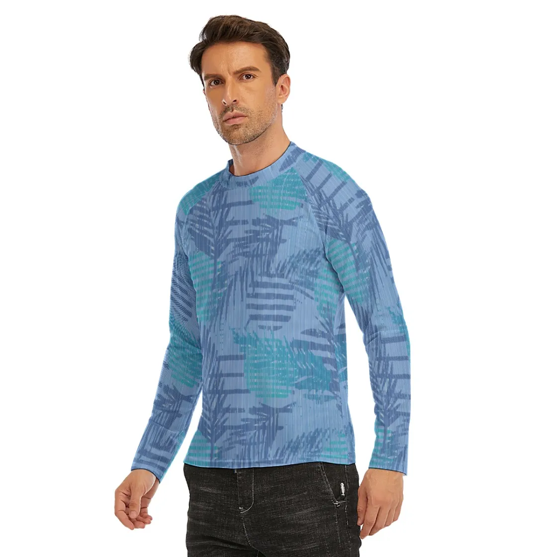 All-Over Print Men's Long Sleeve Tight surf clothing