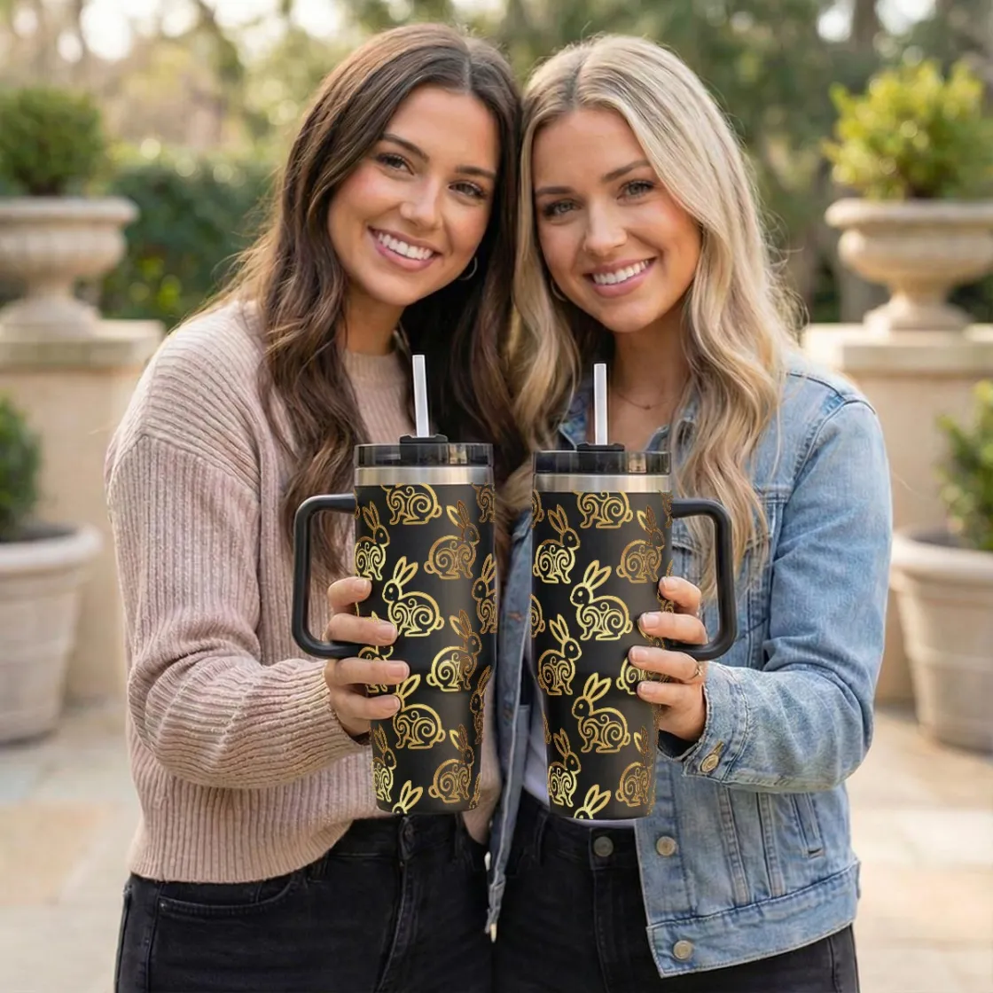 40 oz Tumbler With Handle Printed in USA