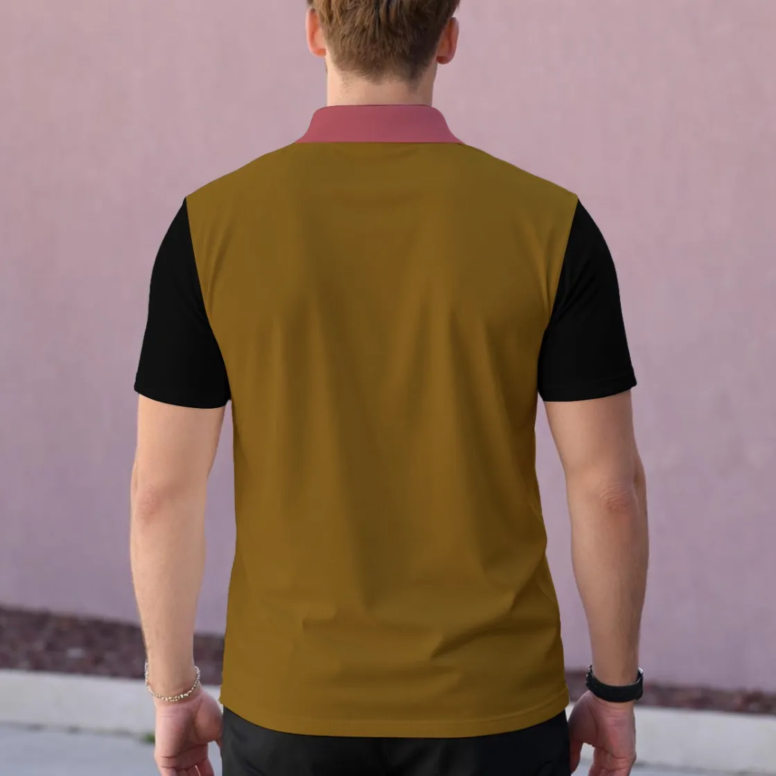 All-Over Print All Over Print Men‘s One-Piece Collar Polo Shirt|210GSM