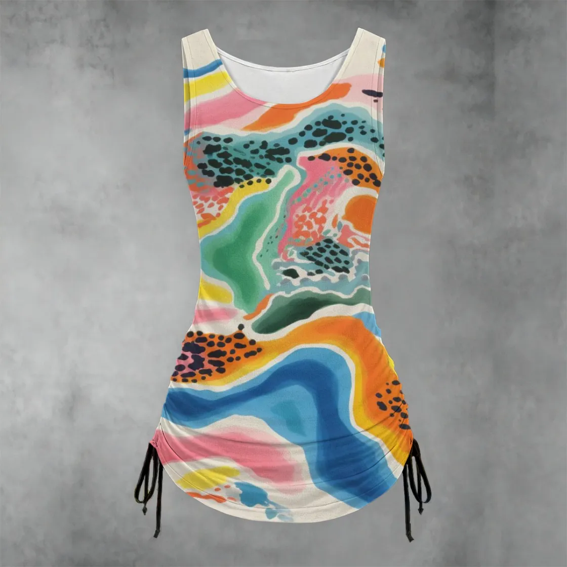 All-over print Women's Layered Dress sets