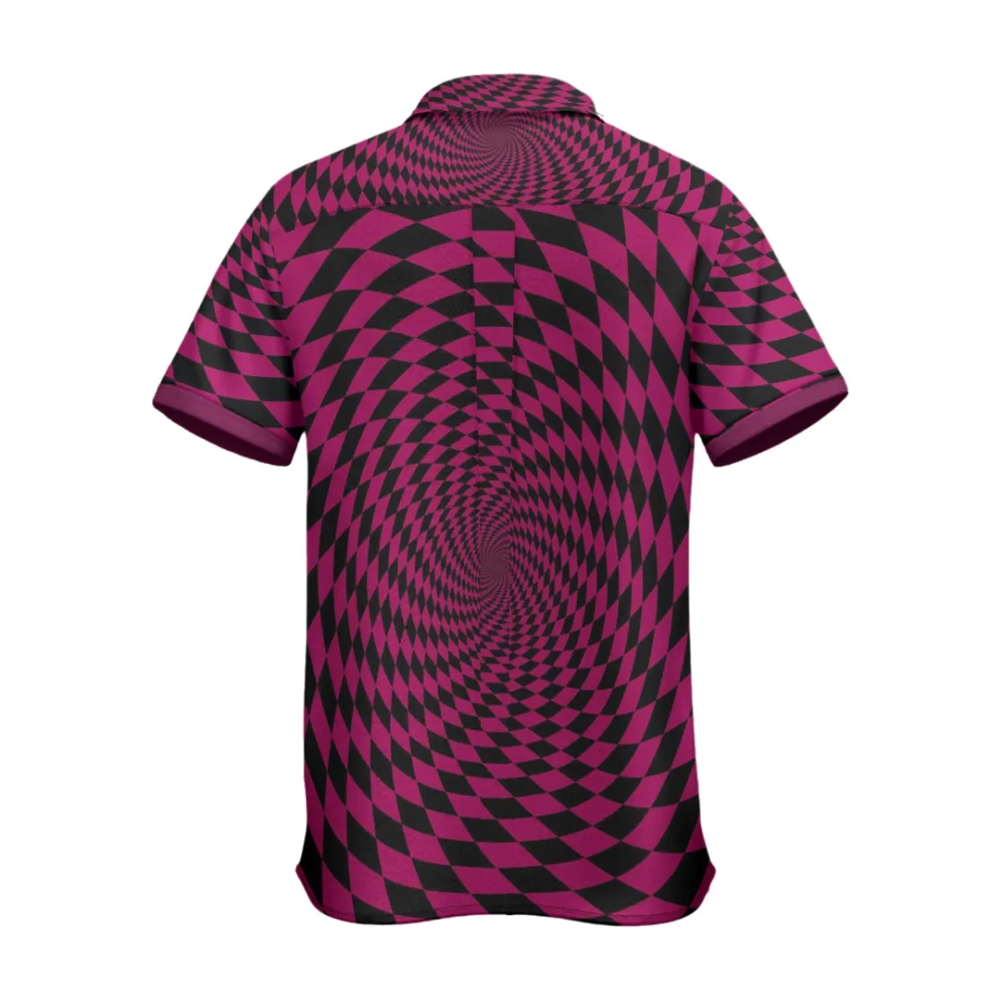All-Over Print Men's Business Collared Shirt|110GSM Imitation Flax