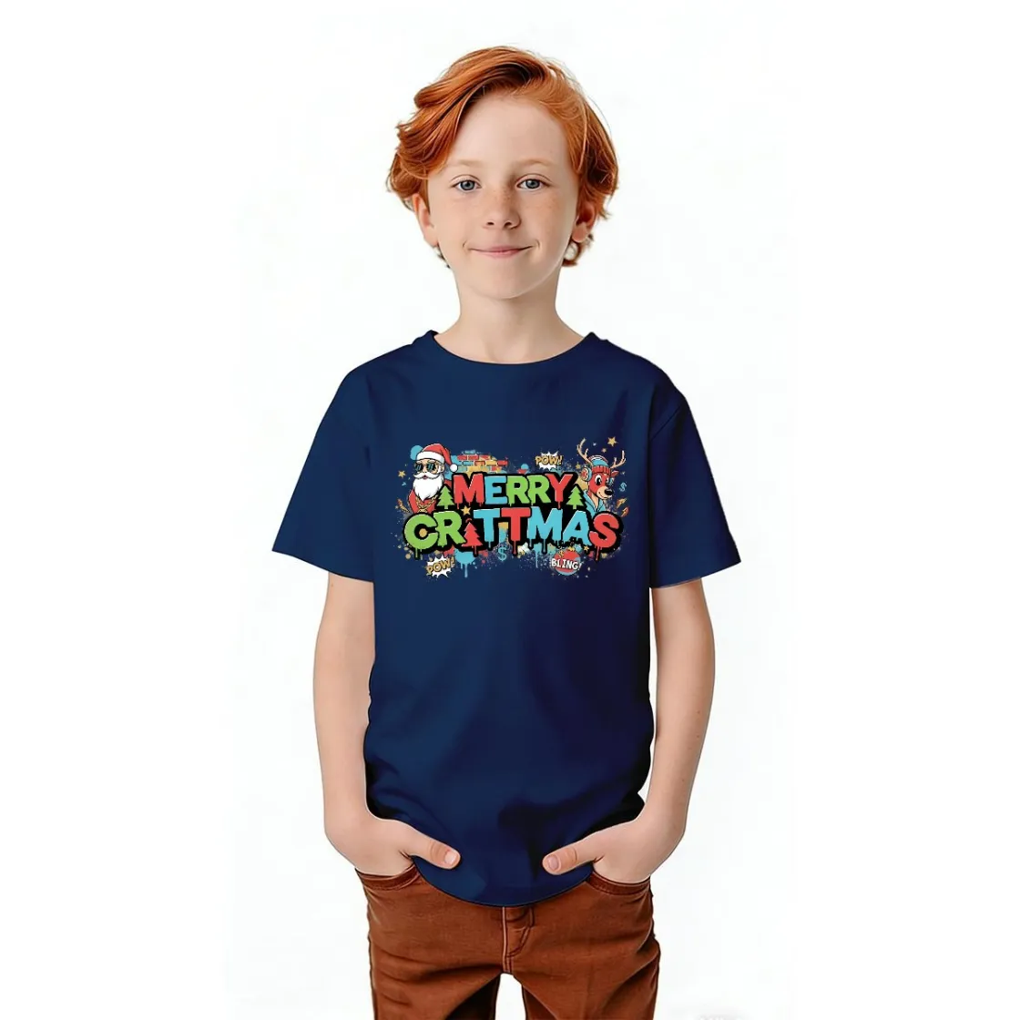 Kid's T Shirt Printed in USA|Gildan 5000B Front DTF